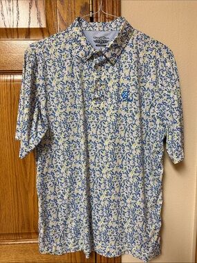 Straightdown Men's KoOlina  Floral Polo Shirt